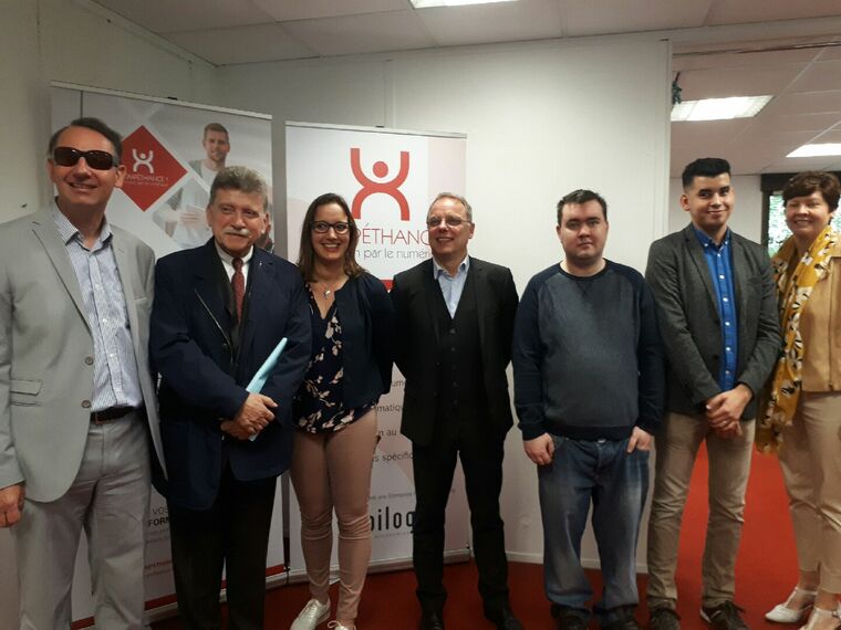 Participants au lancement du duoday des hauts de France